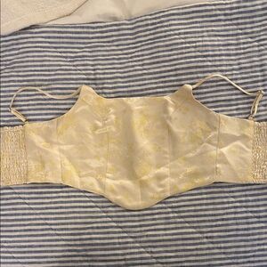 Rumored Cream and Yellow Floral Bandeau